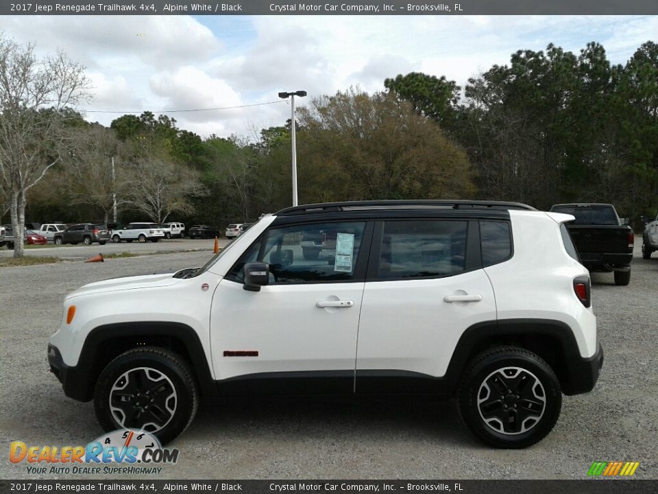 2017 Jeep Renegade Trailhawk 4x4 Alpine White / Black Photo #2