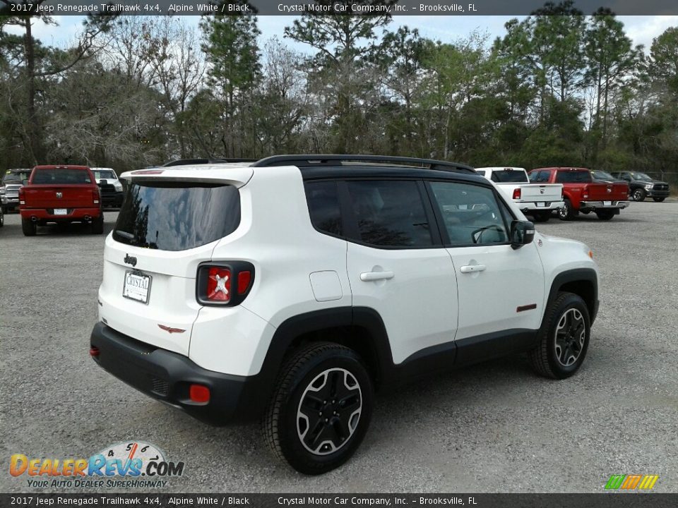2017 Jeep Renegade Trailhawk 4x4 Alpine White / Black Photo #5