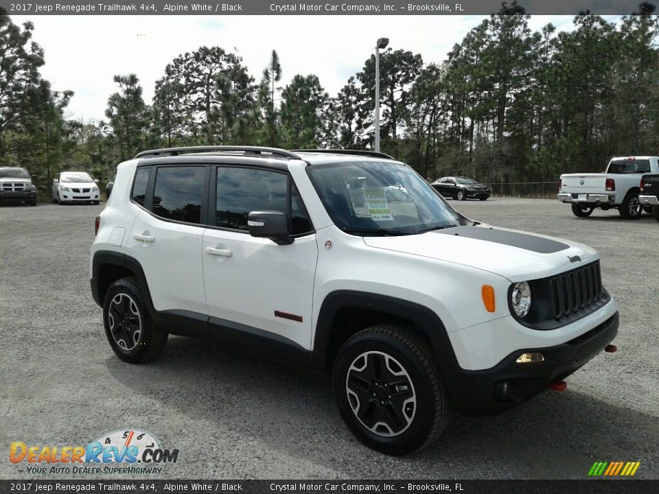 2017 Jeep Renegade Trailhawk 4x4 Alpine White / Black Photo #7