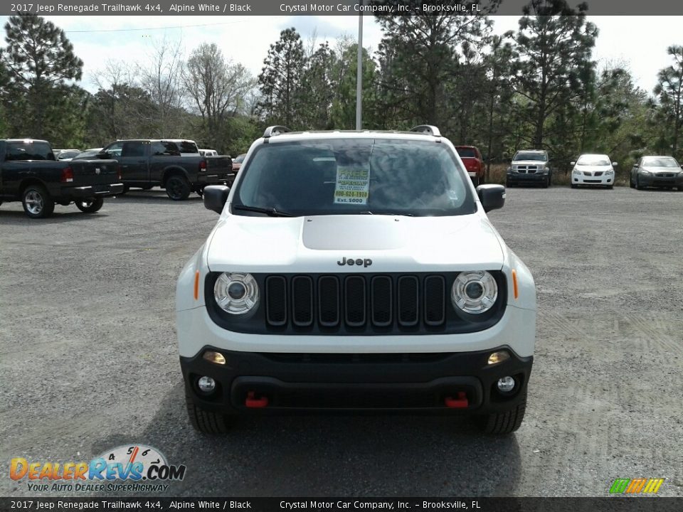 2017 Jeep Renegade Trailhawk 4x4 Alpine White / Black Photo #8