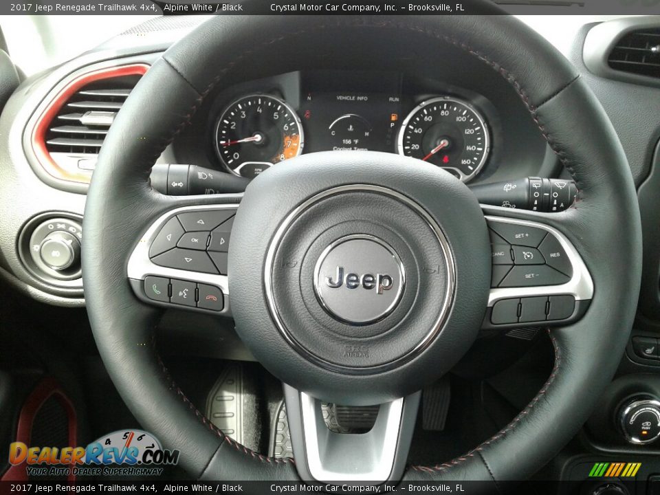 2017 Jeep Renegade Trailhawk 4x4 Alpine White / Black Photo #14