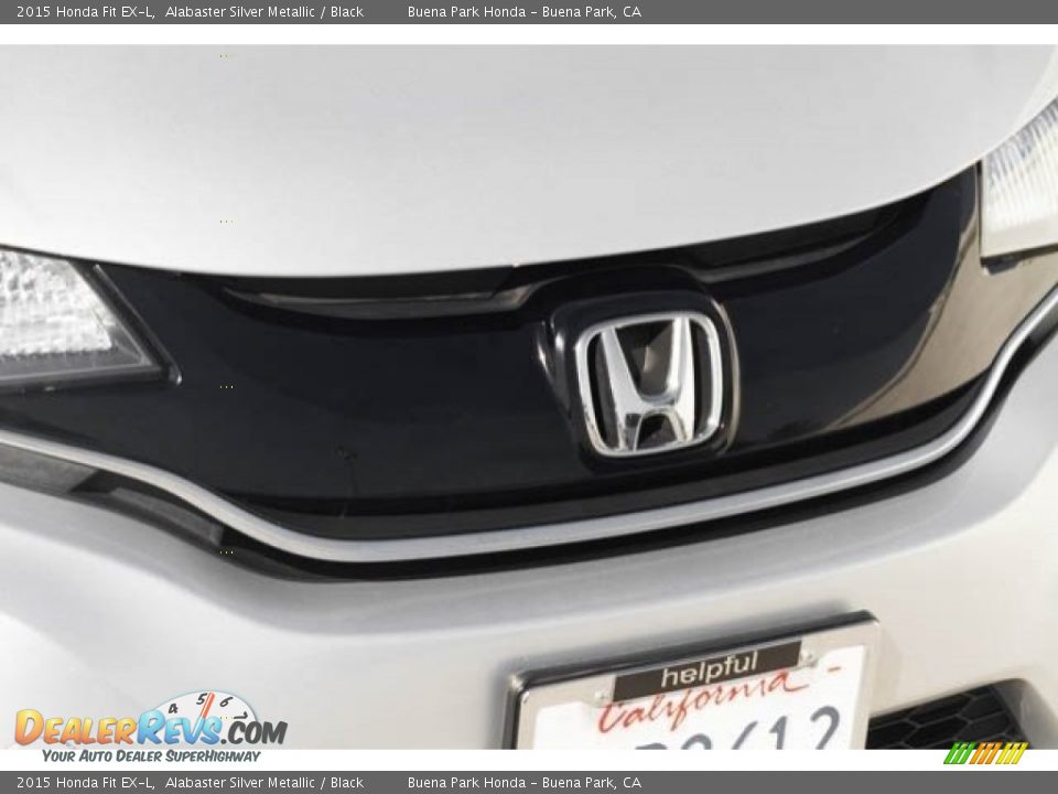 2015 Honda Fit EX-L Alabaster Silver Metallic / Black Photo #8