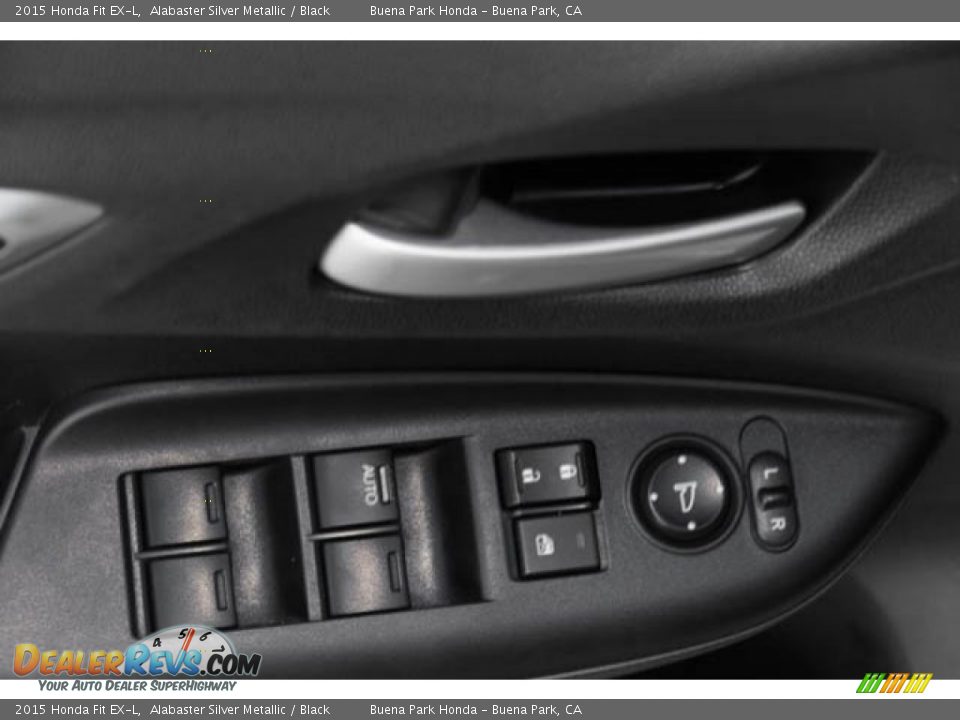 2015 Honda Fit EX-L Alabaster Silver Metallic / Black Photo #28