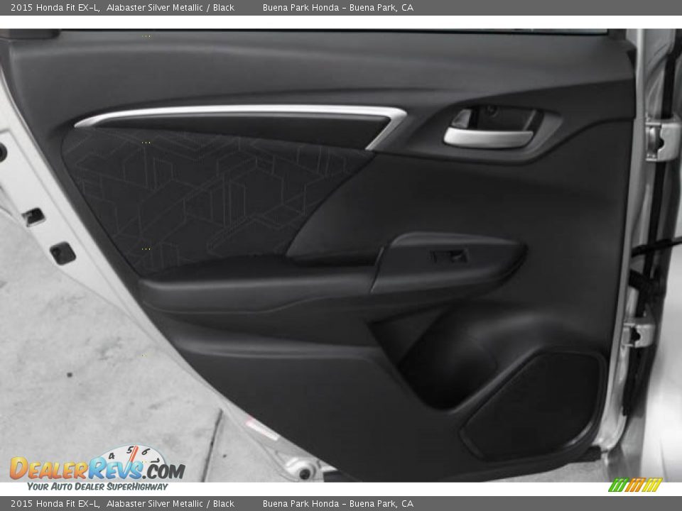 2015 Honda Fit EX-L Alabaster Silver Metallic / Black Photo #29