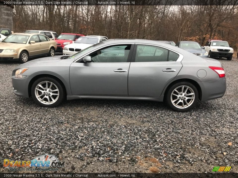 2009 Nissan Maxima 3.5 S Dark Slate Metallic / Charcoal Photo #3