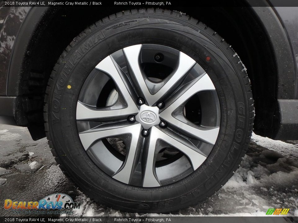 2018 Toyota RAV4 LE Magnetic Gray Metallic / Black Photo #5