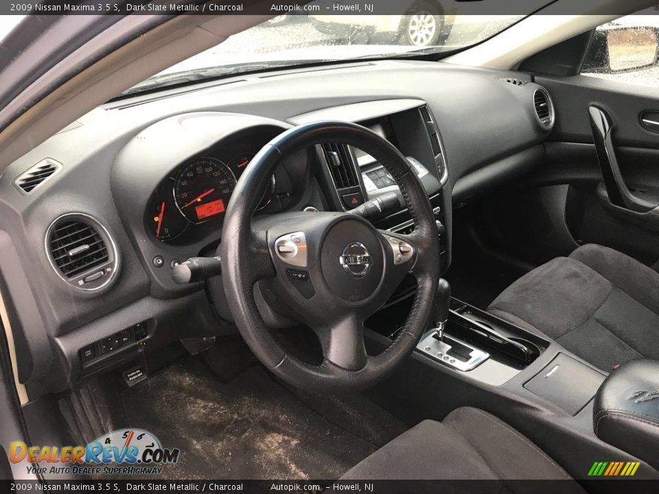 2009 Nissan Maxima 3.5 S Dark Slate Metallic / Charcoal Photo #10
