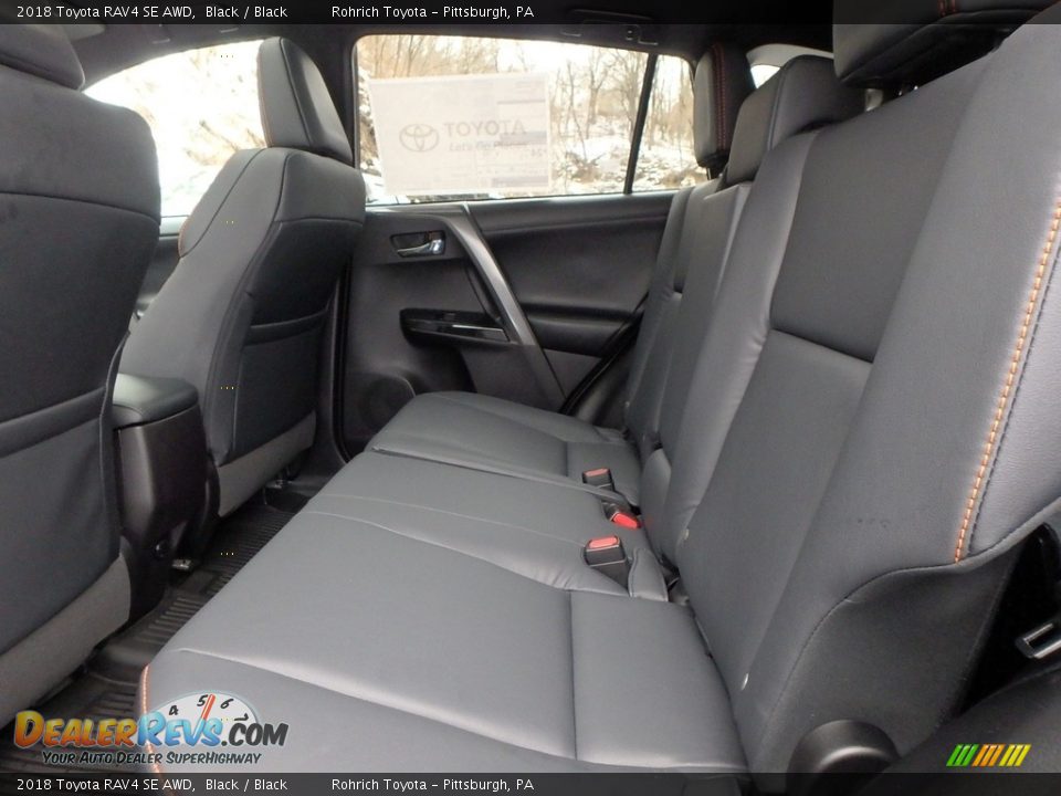 Rear Seat of 2018 Toyota RAV4 SE AWD Photo #7