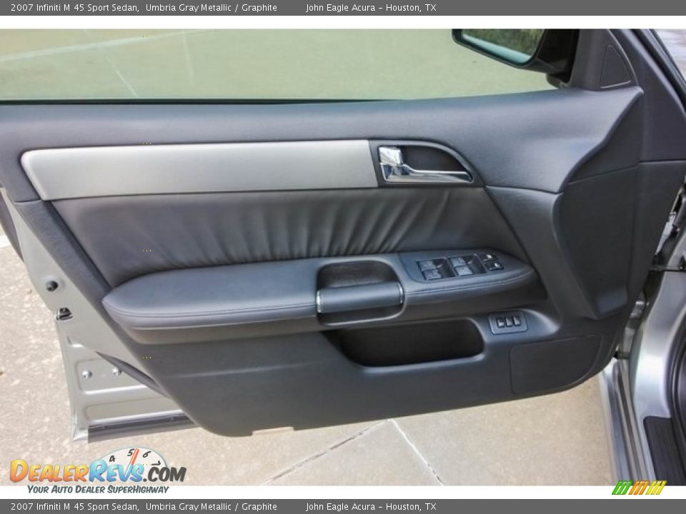 2007 Infiniti M 45 Sport Sedan Umbria Gray Metallic / Graphite Photo #17