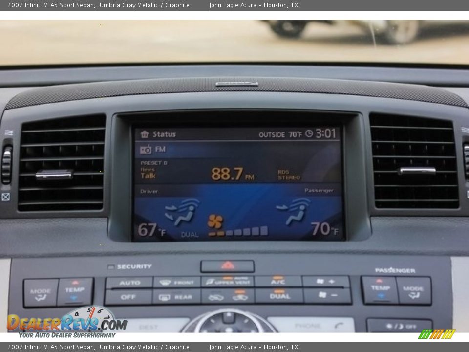 2007 Infiniti M 45 Sport Sedan Umbria Gray Metallic / Graphite Photo #30