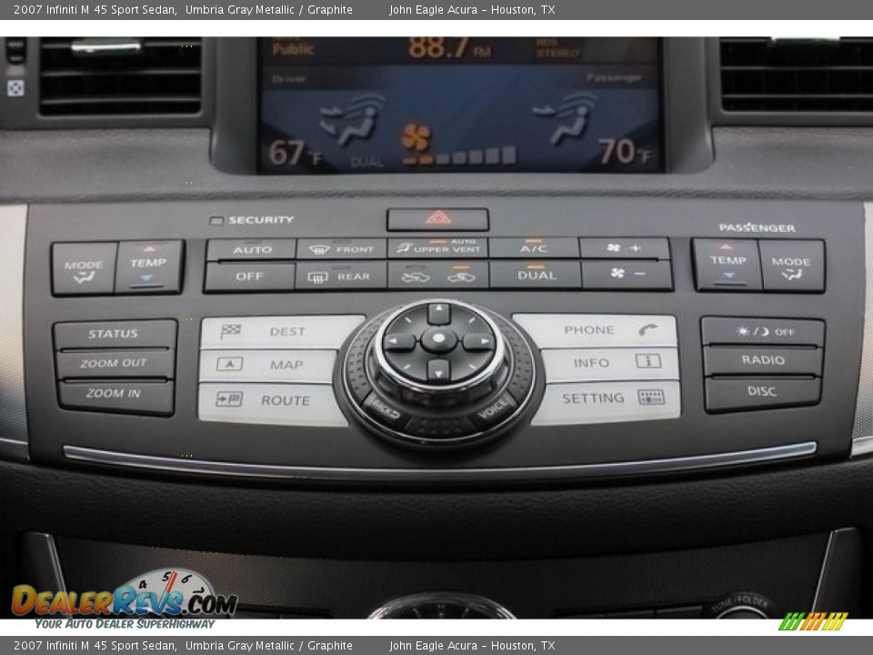 2007 Infiniti M 45 Sport Sedan Umbria Gray Metallic / Graphite Photo #31
