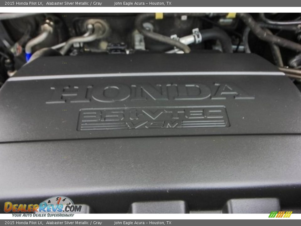 2015 Honda Pilot LX Alabaster Silver Metallic / Gray Photo #28