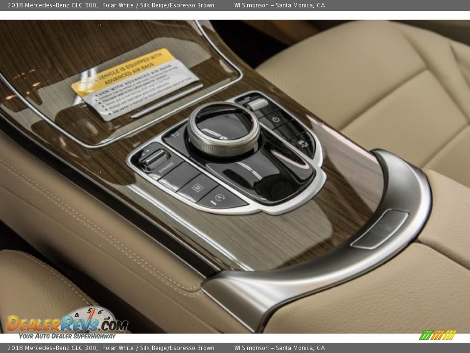 2018 Mercedes-Benz GLC 300 Polar White / Silk Beige/Espresso Brown Photo #7