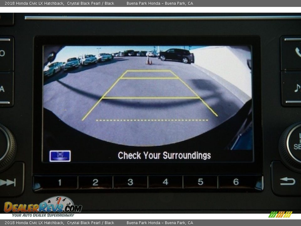 2018 Honda Civic LX Hatchback Crystal Black Pearl / Black Photo #5