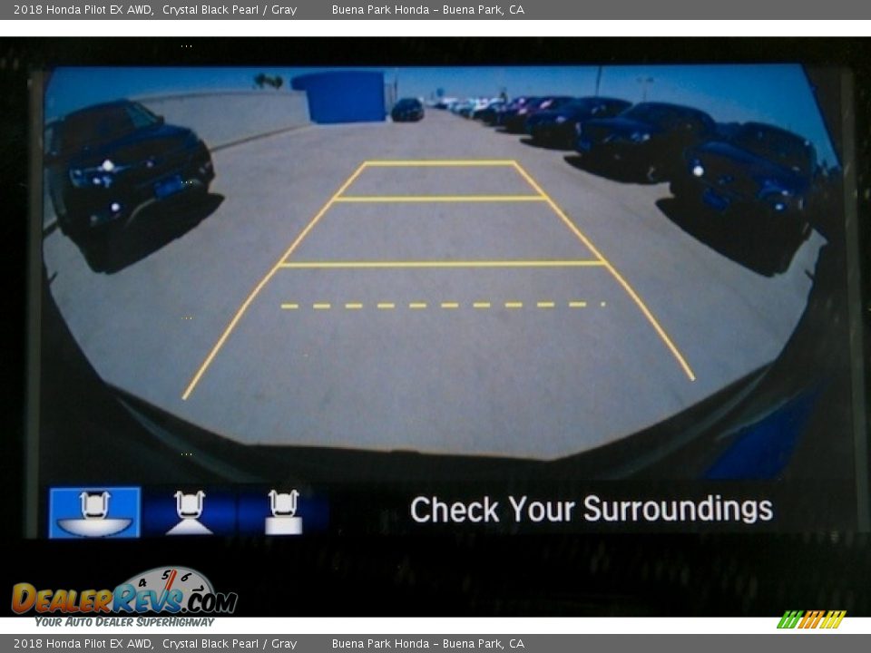 2018 Honda Pilot EX AWD Crystal Black Pearl / Gray Photo #8
