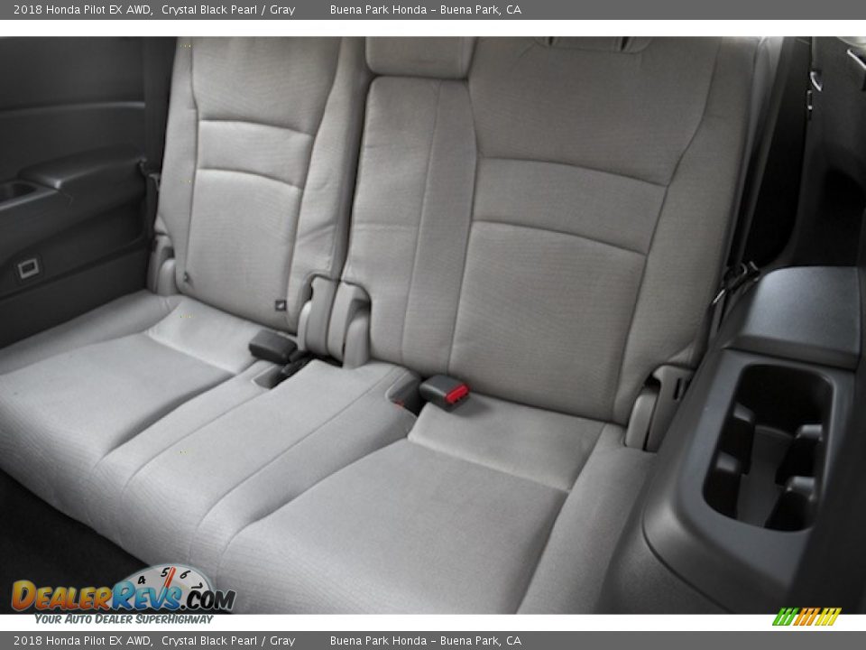 2018 Honda Pilot EX AWD Crystal Black Pearl / Gray Photo #15