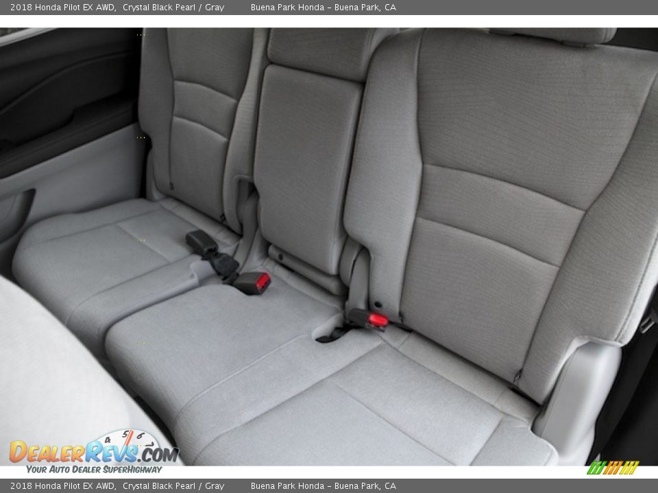 2018 Honda Pilot EX AWD Crystal Black Pearl / Gray Photo #16