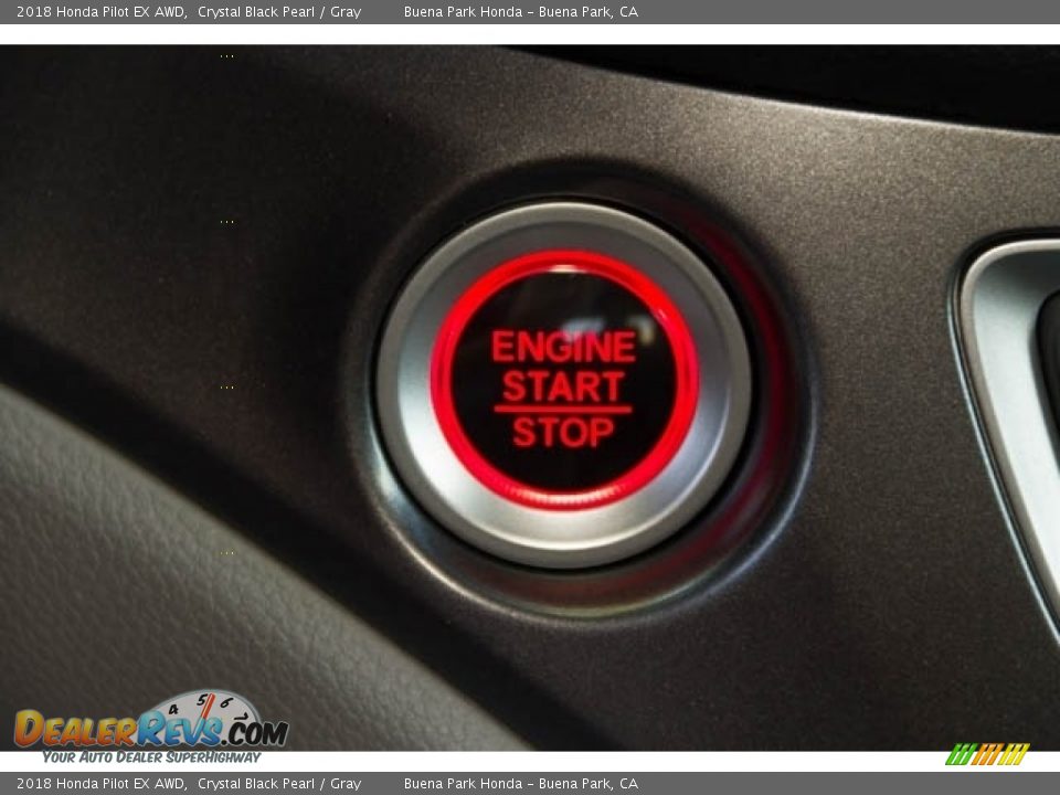 2018 Honda Pilot EX AWD Crystal Black Pearl / Gray Photo #21