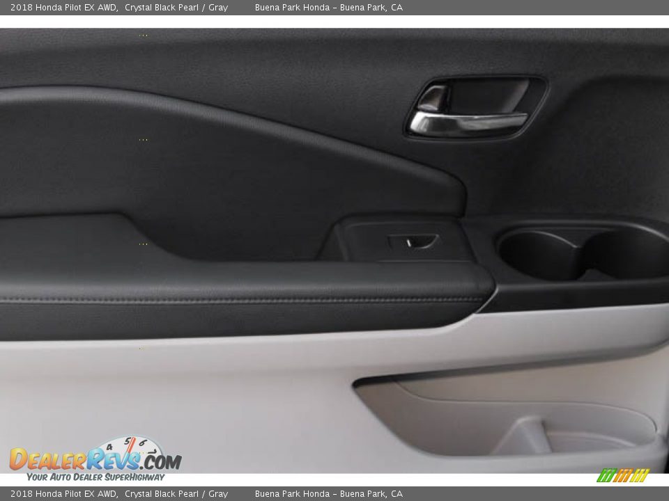 2018 Honda Pilot EX AWD Crystal Black Pearl / Gray Photo #23