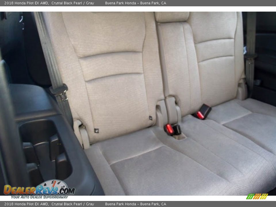 2018 Honda Pilot EX AWD Crystal Black Pearl / Gray Photo #24
