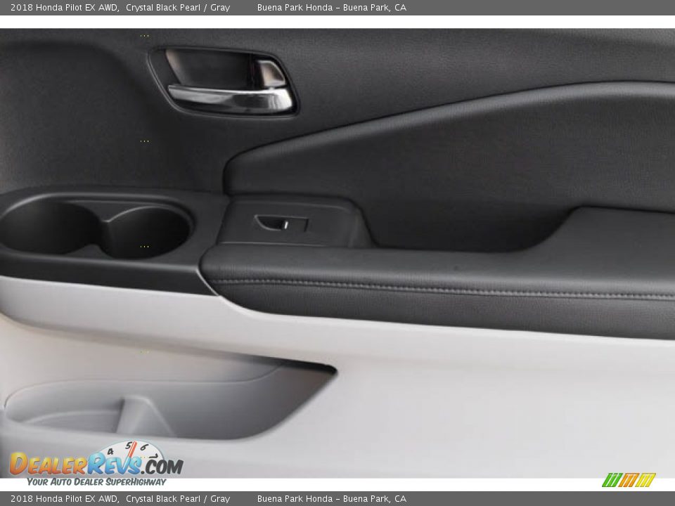 2018 Honda Pilot EX AWD Crystal Black Pearl / Gray Photo #25