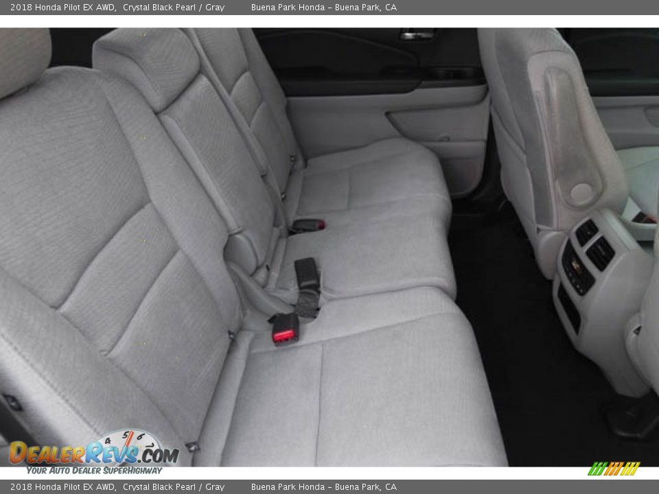 2018 Honda Pilot EX AWD Crystal Black Pearl / Gray Photo #26