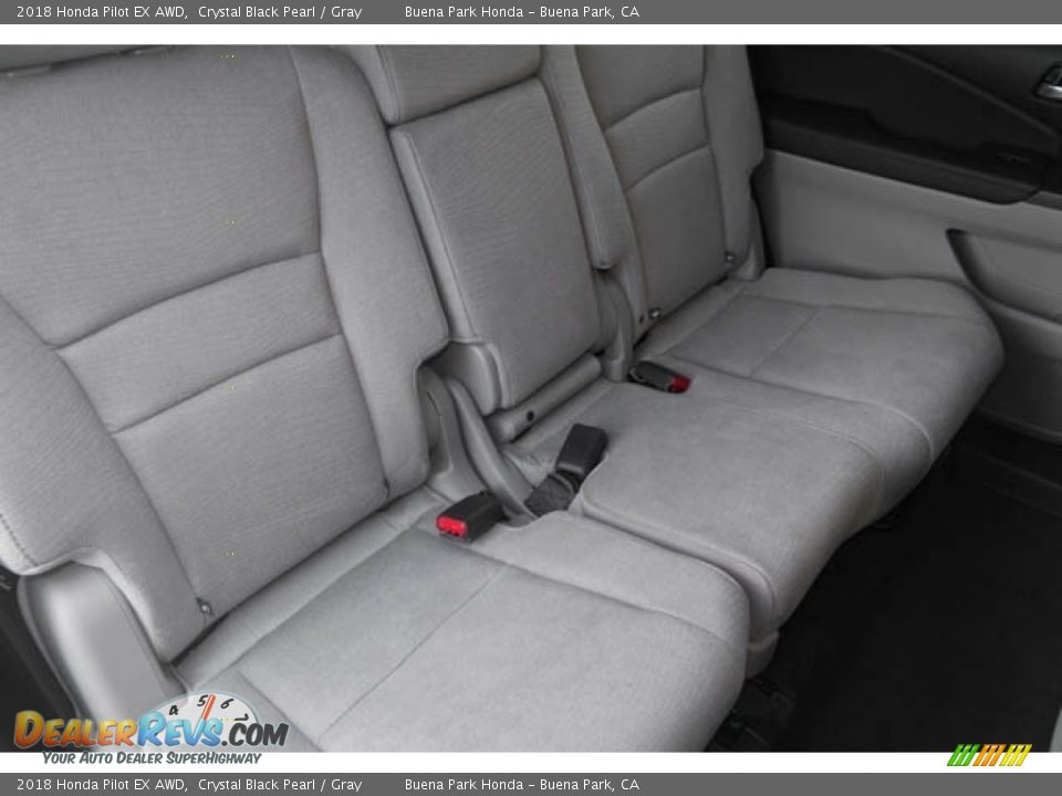 2018 Honda Pilot EX AWD Crystal Black Pearl / Gray Photo #27