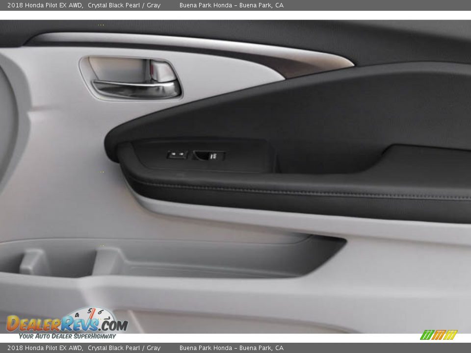 2018 Honda Pilot EX AWD Crystal Black Pearl / Gray Photo #28