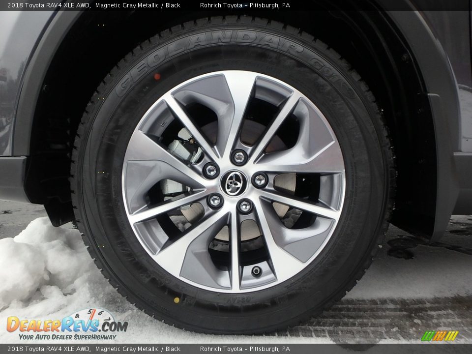 2018 Toyota RAV4 XLE AWD Magnetic Gray Metallic / Black Photo #5