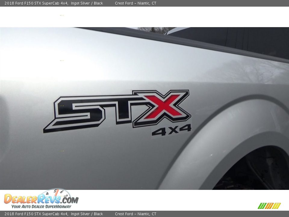 2018 Ford F150 STX SuperCab 4x4 Ingot Silver / Black Photo #9