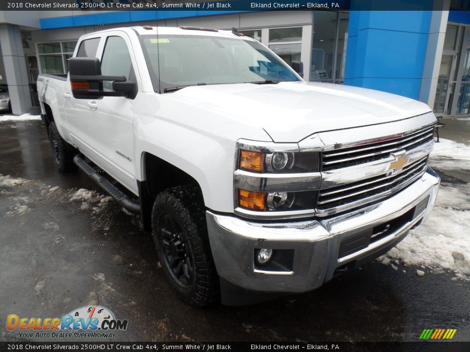 2018 Chevrolet Silverado 2500HD LT Crew Cab 4x4 Summit White / Jet Black Photo #2
