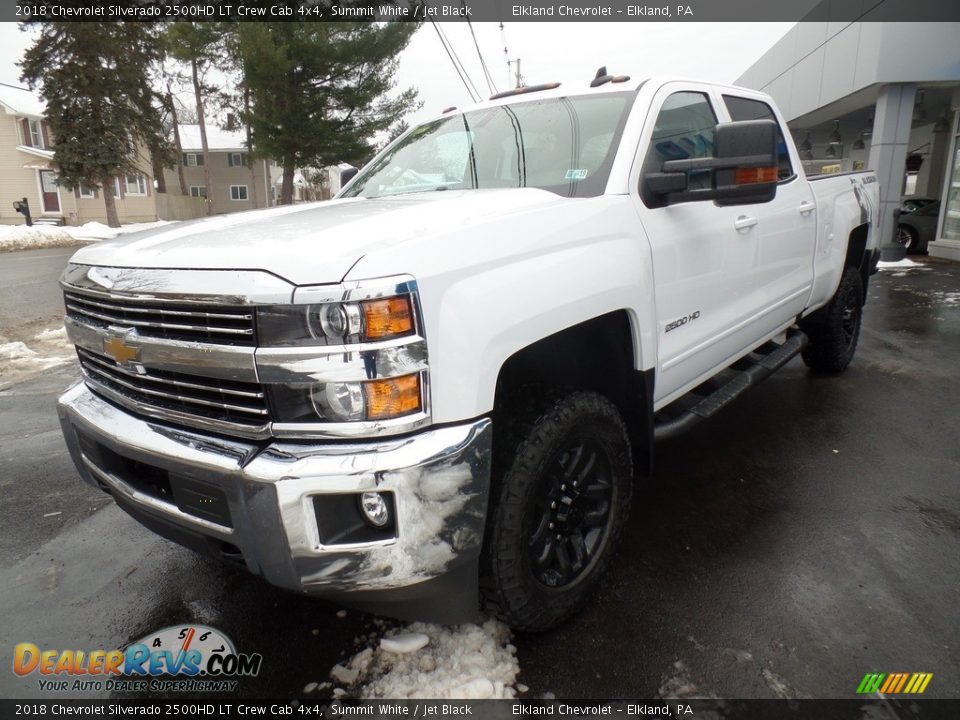 2018 Chevrolet Silverado 2500HD LT Crew Cab 4x4 Summit White / Jet Black Photo #4