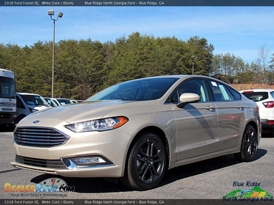 2018 Ford Fusion SE White Gold / Ebony Photo #1