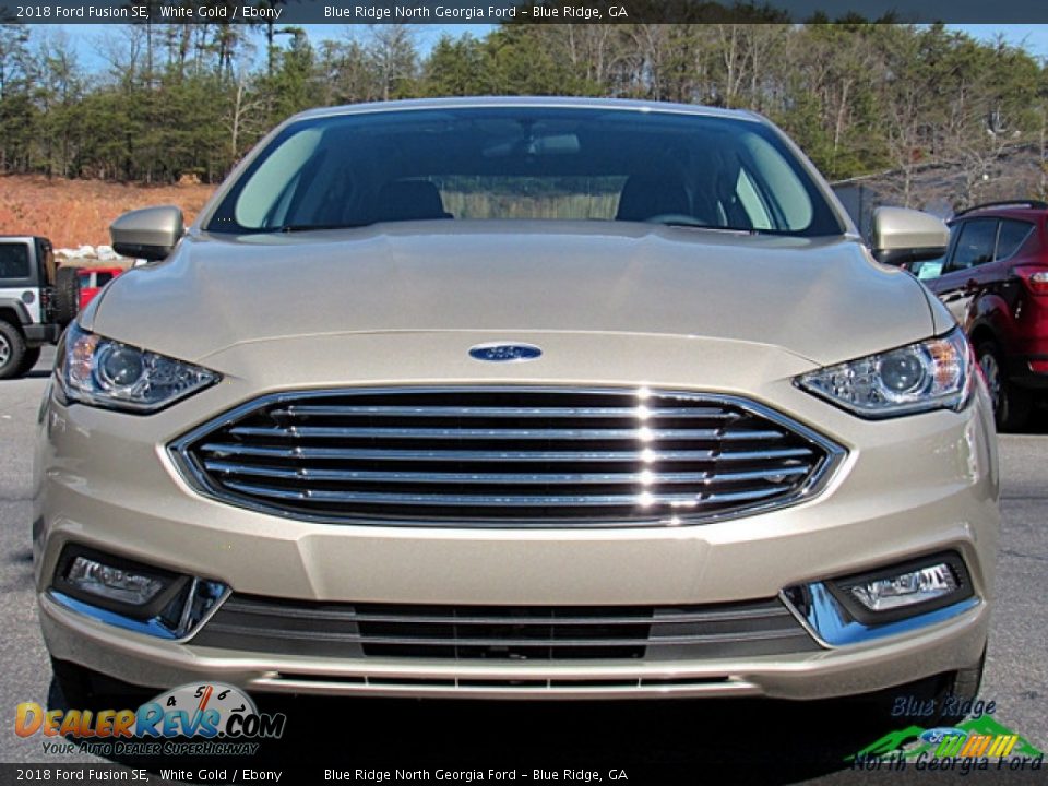 2018 Ford Fusion SE White Gold / Ebony Photo #8