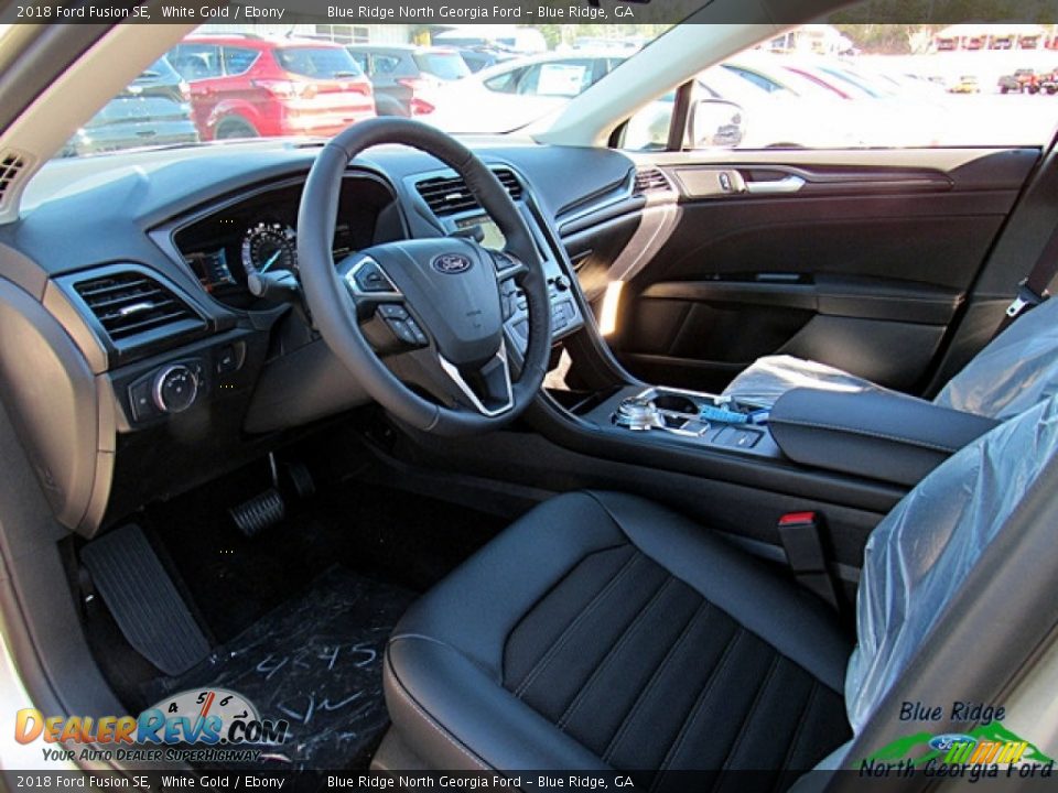 2018 Ford Fusion SE White Gold / Ebony Photo #11