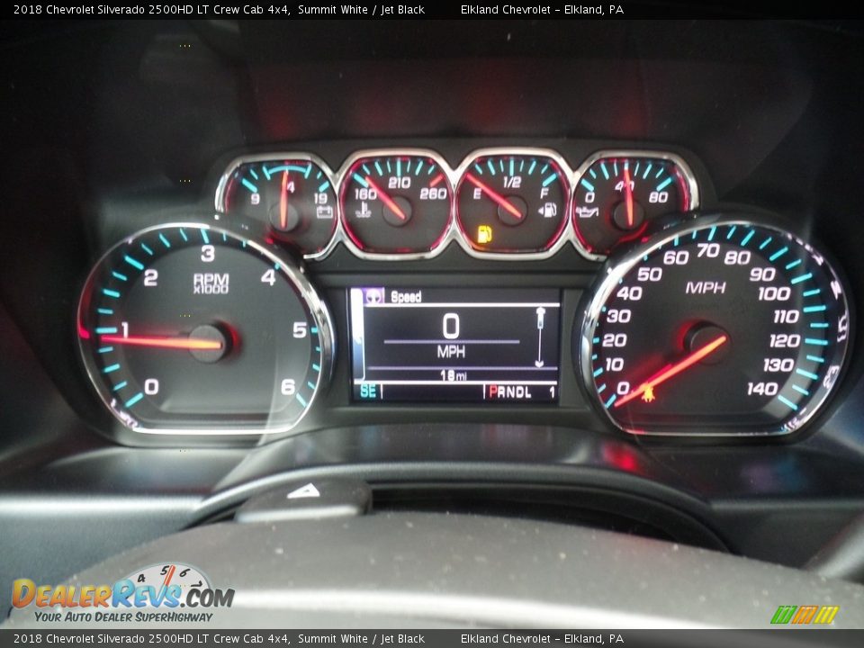 2018 Chevrolet Silverado 2500HD LT Crew Cab 4x4 Summit White / Jet Black Photo #32