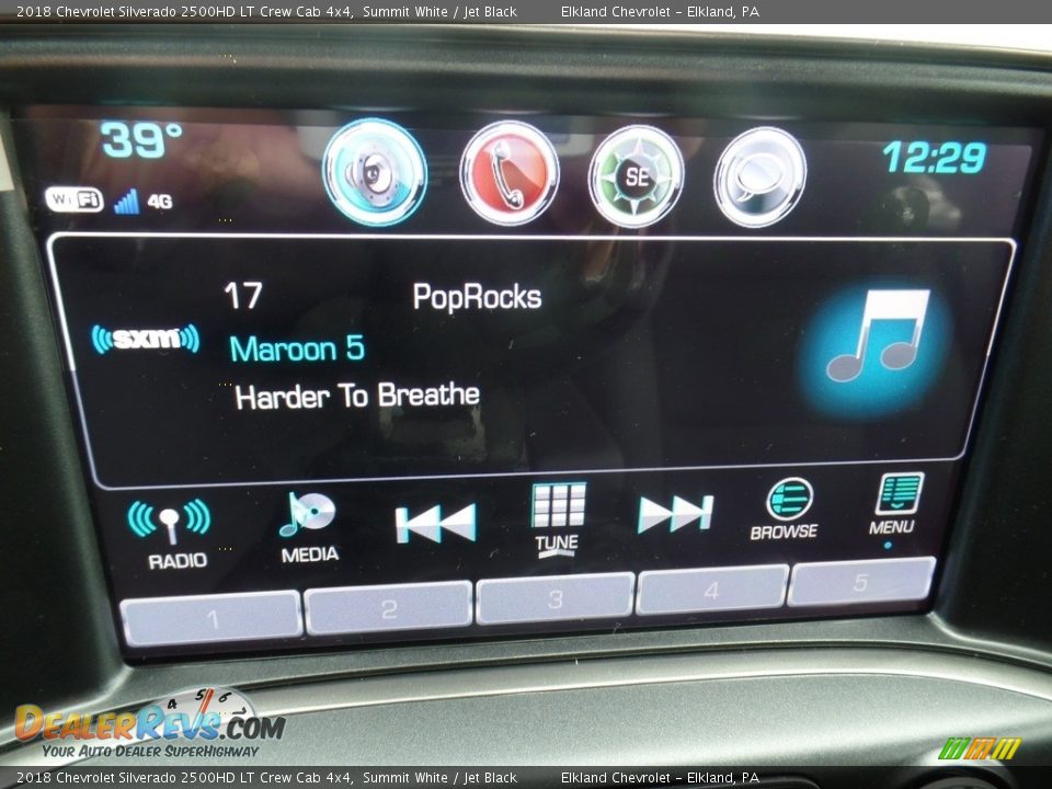 2018 Chevrolet Silverado 2500HD LT Crew Cab 4x4 Summit White / Jet Black Photo #35