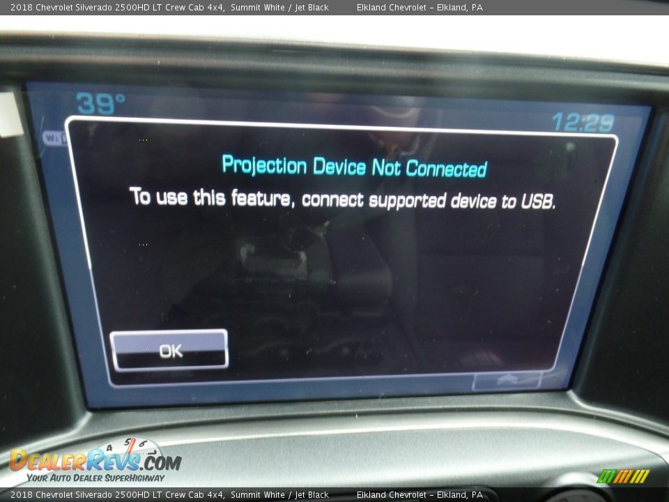 2018 Chevrolet Silverado 2500HD LT Crew Cab 4x4 Summit White / Jet Black Photo #36