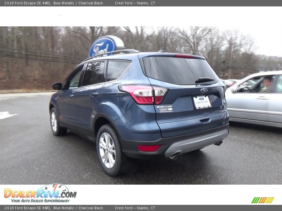 2018 Ford Escape SE 4WD Blue Metallic / Charcoal Black Photo #5