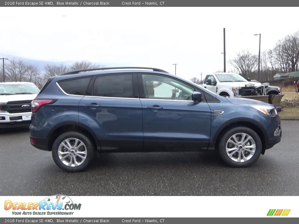 2018 Ford Escape SE 4WD Blue Metallic / Charcoal Black Photo #8