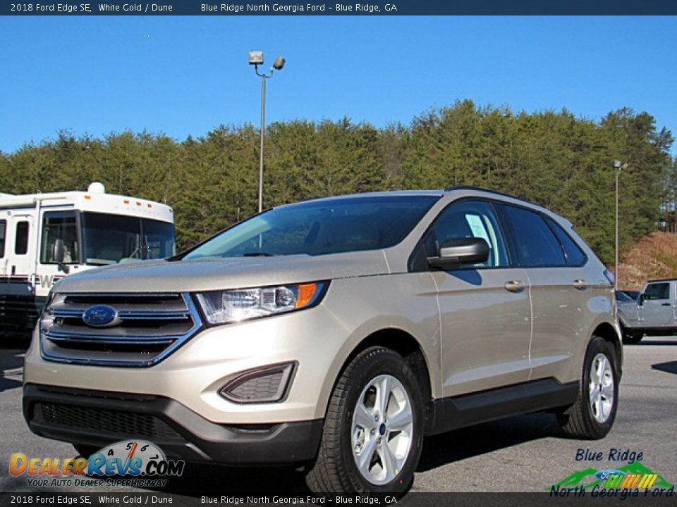 2018 Ford Edge SE White Gold / Dune Photo #1