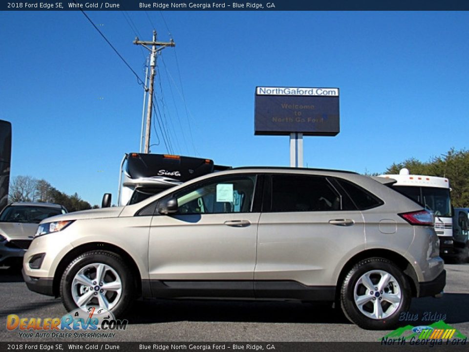 2018 Ford Edge SE White Gold / Dune Photo #2