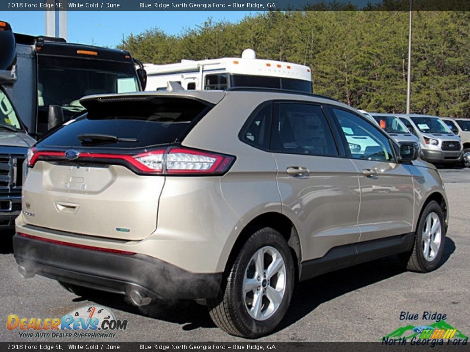 2018 Ford Edge SE White Gold / Dune Photo #5