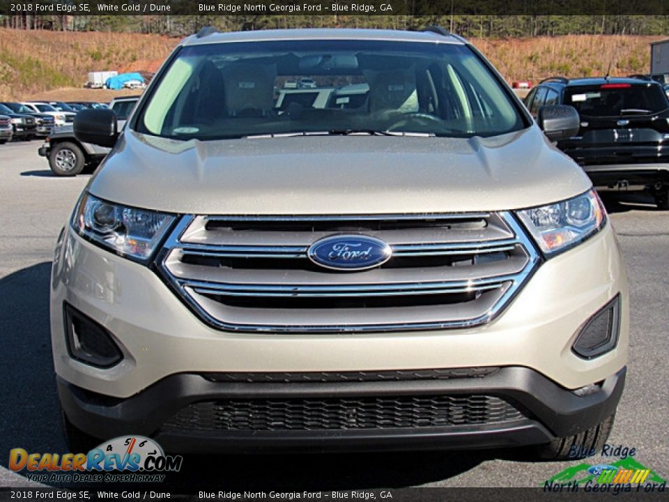 2018 Ford Edge SE White Gold / Dune Photo #8