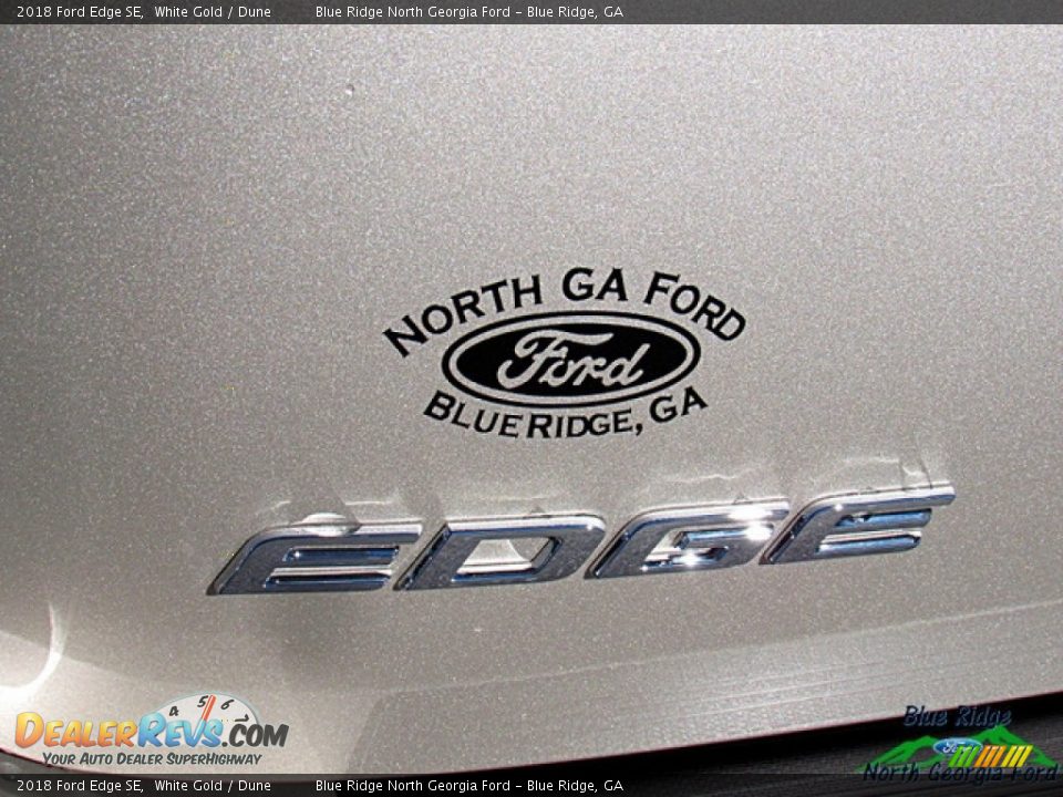 2018 Ford Edge SE White Gold / Dune Photo #31