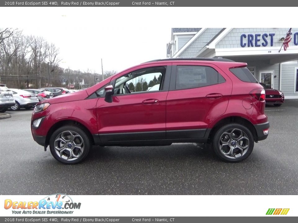 2018 Ford EcoSport SES 4WD Ruby Red / Ebony Black/Copper Photo #4