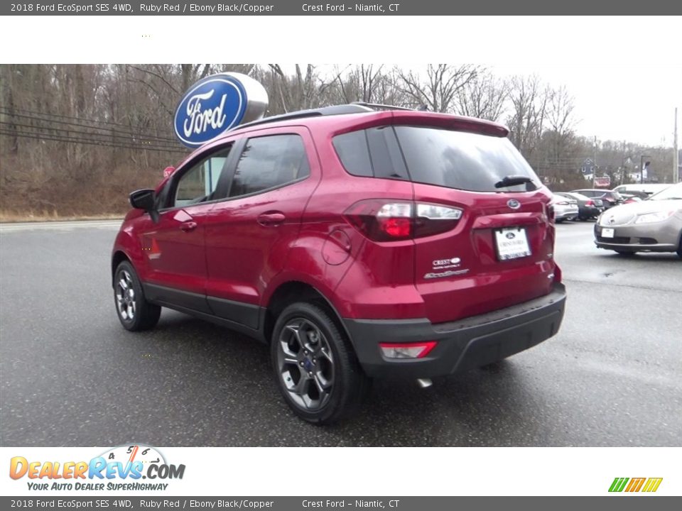 2018 Ford EcoSport SES 4WD Ruby Red / Ebony Black/Copper Photo #5