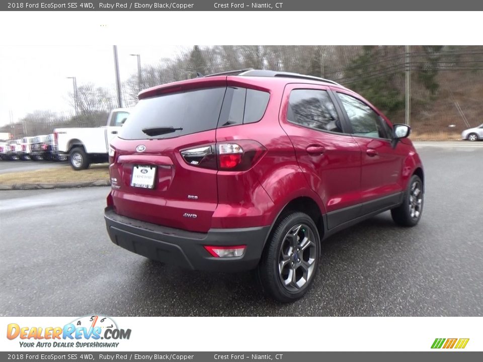 2018 Ford EcoSport SES 4WD Ruby Red / Ebony Black/Copper Photo #7