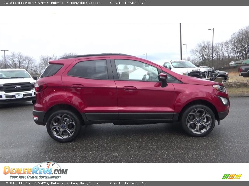 2018 Ford EcoSport SES 4WD Ruby Red / Ebony Black/Copper Photo #8