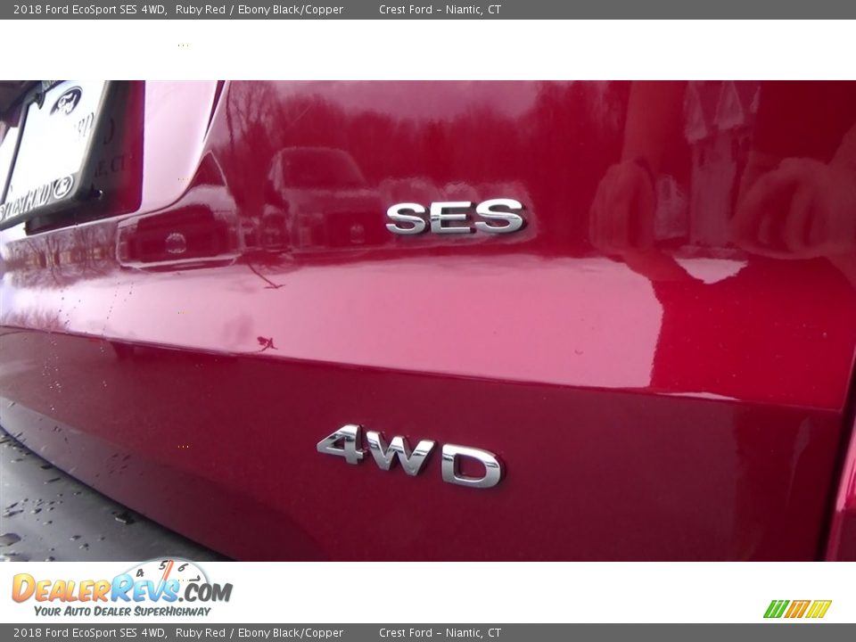 2018 Ford EcoSport SES 4WD Ruby Red / Ebony Black/Copper Photo #9